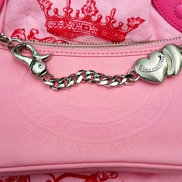 *sold* Juicy Couture pink logo baguette handbag - Picture 3 of 9